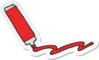 sticker of a cartoon marker pen png