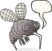 speech bubble cartoon fly png