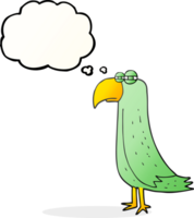 thought bubble cartoon parrot png