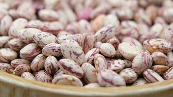 kidney beans close up. High quality 4k footage video