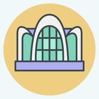 Icon Oceanografic. related to Spain symbol. color mate style. simple design editable. simple illustration vector