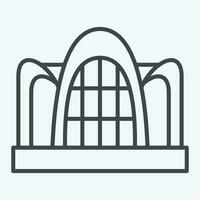 Icon Oceanografic. related to Spain symbol. line style. simple design editable. simple illustration vector