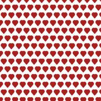 Red heart vector seamless pattern