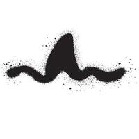 Spray Painted Graffiti shark Sprayed isolated with a white background vector