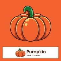 Pumpkin fruit fresh cartoon vector illustration