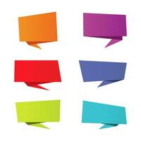 Speech or thought bubbles in different shapes great for posters and comic strips vector