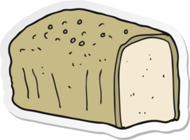 sticker of a cartoon bread png