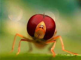 hermosa escarlata libélula fotografía, hermosa libélula en naturaleza, macro fotografía, hermosa naturaleza foto