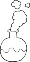 black and white cartoon chemical reaction png