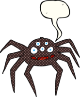 comic book speech bubble cartoon spider png