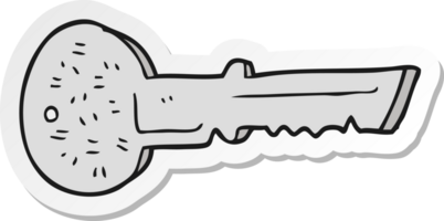 autocollant d'une clé de porte de dessin animé png