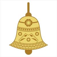 Unique and creative design of temple hanging bells and Indian wedding decorative bell ghanta vector