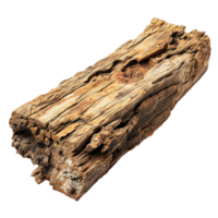 AI generated Textured Rough Wood on Transparent png