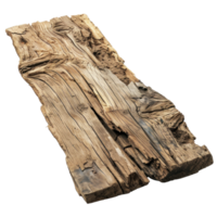 AI generated Textured Rough Wood Plank Isolated png
