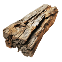 AI generated Textured Rough Wood on Transparent Background png