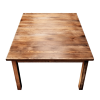 ai gegenereerd hout tafel Aan transparant achtergrond png