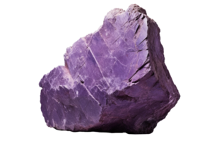 AI generated Large Heavy Purple Rock Isolated png