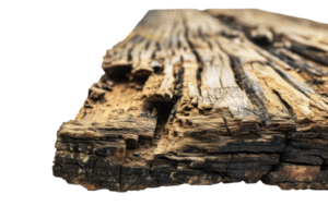 AI generated Texture of Rough Wood on Transparent Background png