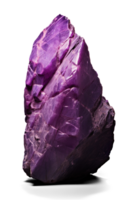 AI generated Heavy Purple Rock on Transparent Background png