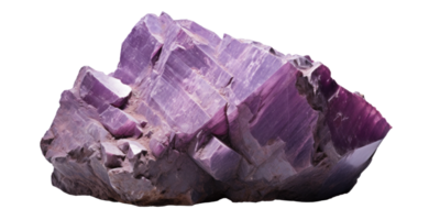 AI generated Purple Rock on Transparent Background png