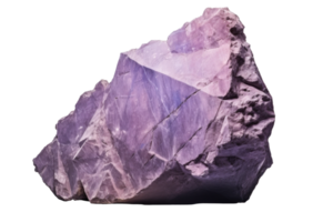 AI generated Heavy Purple Rock Isolated on Background png