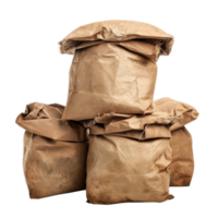 AI generated Pile of Cement Bags on Transparent Background png