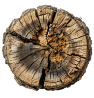 AI generated Rough Wood Texture Isolated on Background png