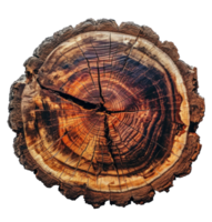 AI generated Rough Wood Cross-section Texture png