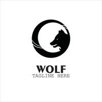 wolf face logo, suitable for creating a logo for your group or business, vector