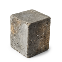 ai generiert Single Beton Block auf transparent Hintergrund png