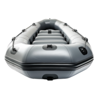 AI generated Gray Inflatable Boat Isolated on Background png