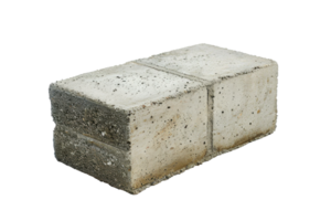 ai generiert robust Beton Block isoliert Design png