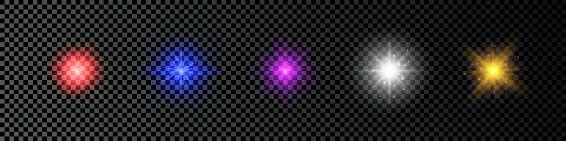 Light effect of lens flare vector