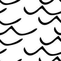 Seamless pattern with sketch squiggle vector