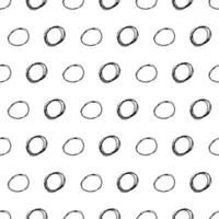Seamless pattern with sketch circles shape vector