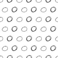 Seamless pattern with sketch circles shape vector