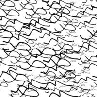 Seamless pattern with sketch round squiggle vector