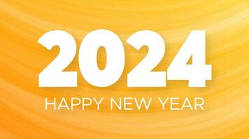 2024 Happy New Year on colorful background vector