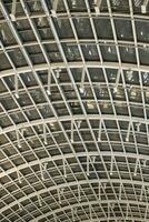Singapore - June 24 2023. Symmetrical Roof Architectural Design Of The Shoppes photo