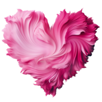 ai gegenereerd roze hart voor Valentijnsdag dag. geïsoleerd. voor groet kaart, banier, logo, merk, verkoop png