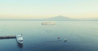 Cruise ships in the sea photo