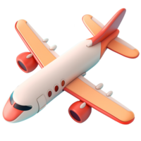 AI generated Airplane, 3d design. Suitable business, travel and design elements png