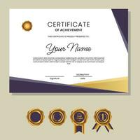 Elegant certificate template. Use for print, certificate, diploma, graduation vector