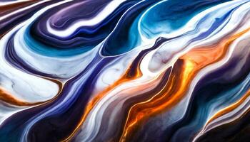 AI generated abstract background with colorful waves photo