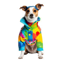 AI generated Cute and happy dog on transparent background PNG, easy to use. png