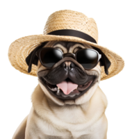 AI generated Cute and fun dogs on transparent background PNG