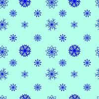 Snowflake seamless pattern vector