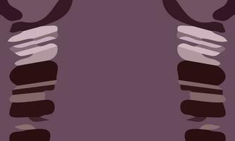 Aesthetic abstract art with a combination of shapes and purple colors. Suitable for background and poster vector
