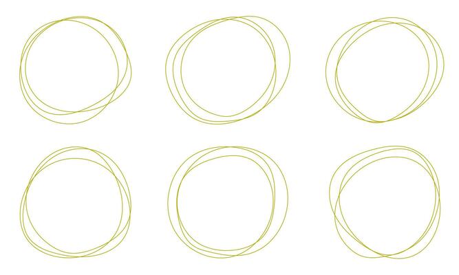 Round geometric wreath, highlighter, template.