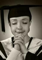 Graduated woman portrait photo